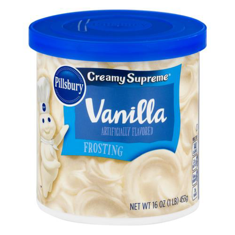 PILLSBURY Creamy Supreme 'Vanilla' Frosting Creme für Kuchen 453g